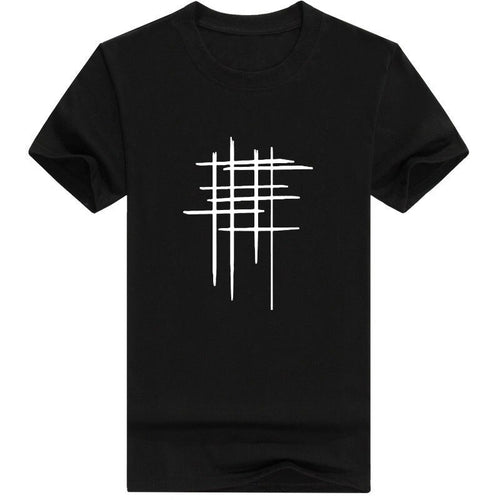 Virtual Line Pattern 3D Print T-Shirt